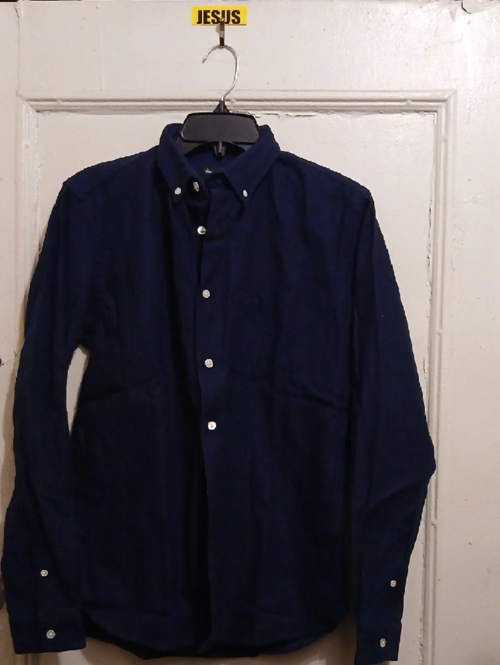 Steven Alan Men’s Dark Blue Button-Down Shirt - Picture 2 of 8